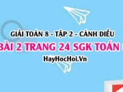Bài 2 trang 24 Toán 8 Tập 2 Cánh Diều: Phân Tích Biểu Đồ Đoạn Thẳng